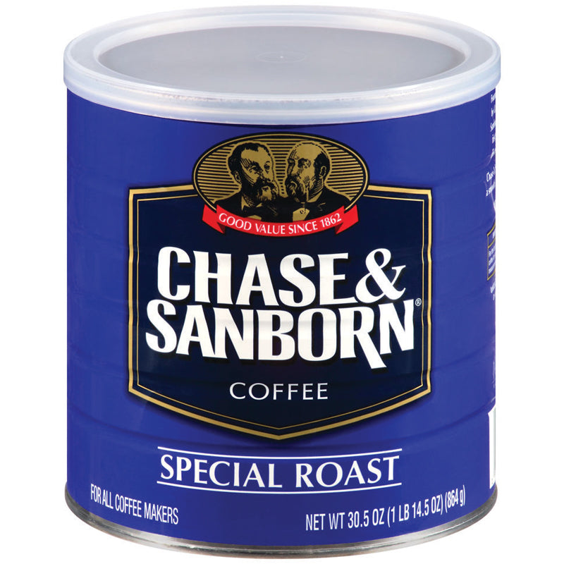 Chase & Sanborn® Coffee - Special Roast - Medium Roast - Ground - 30.5 oz Can