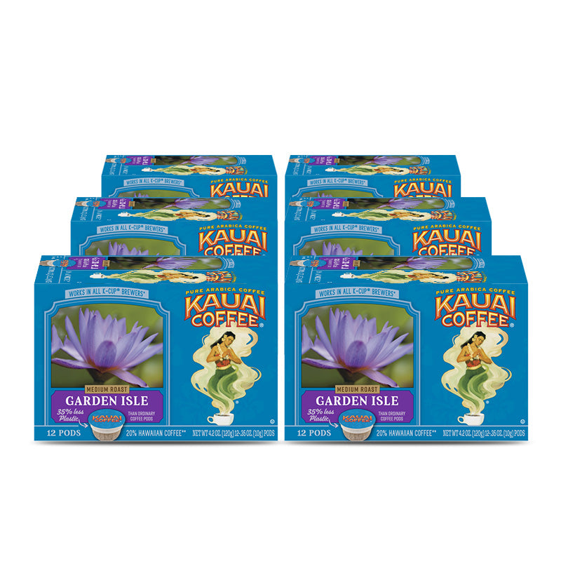 Kauai Coffee® Single-Serve Pods - Garden Isle - Medium Roast – 100% Premium Arabica